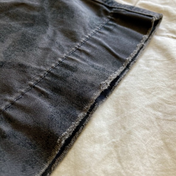 Vtg Y2K Hollister Shorts Mens 36(38) Button Fly Drawstring Cotton Gray Palm Tree - Picture 6 of 14